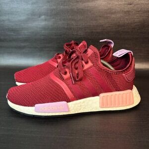 Adidas NMD R1 Women's size 6‎ maroon red athletic running shoes B37647
